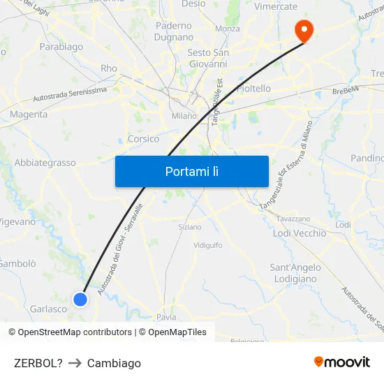 ZERBOL? to Cambiago map