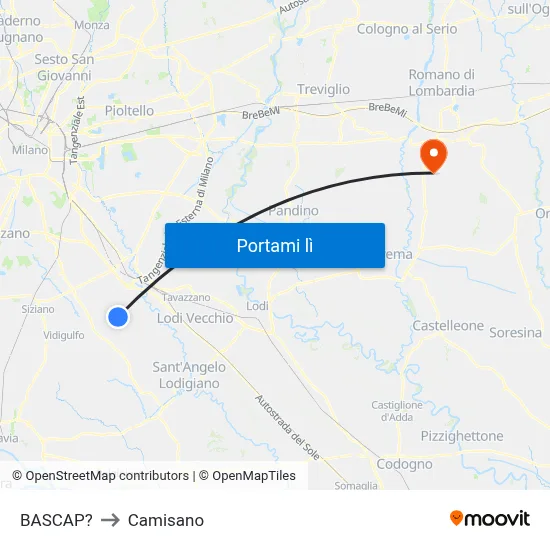 BASCAP? to Camisano map