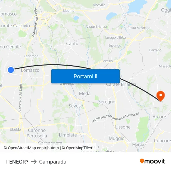 FENEGR? to Camparada map