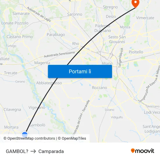 GAMBOL? to Camparada map