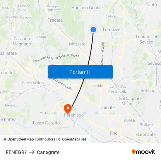 FENEGR? to Canegrate map