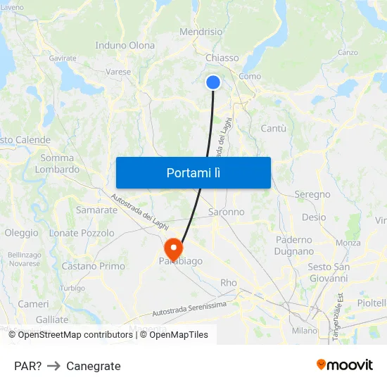 PAR? to Canegrate map