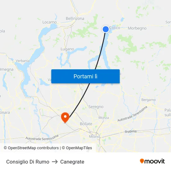 Consiglio Di Rumo to Canegrate map