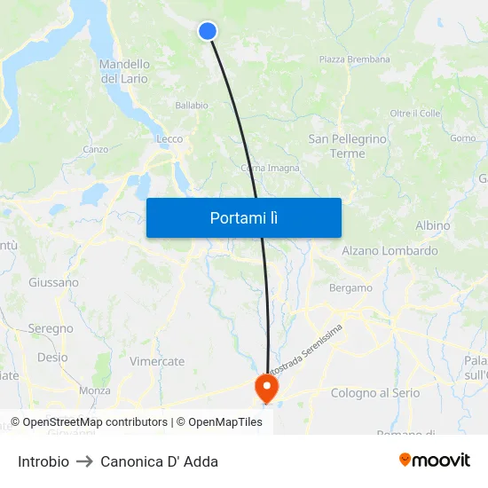 Introbio to Canonica D' Adda map