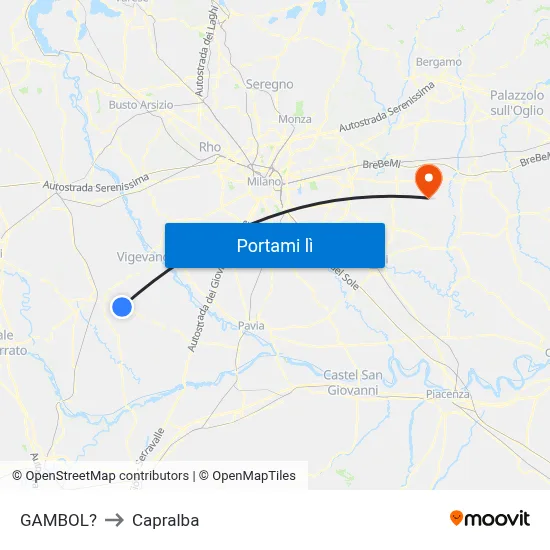 GAMBOL? to Capralba map