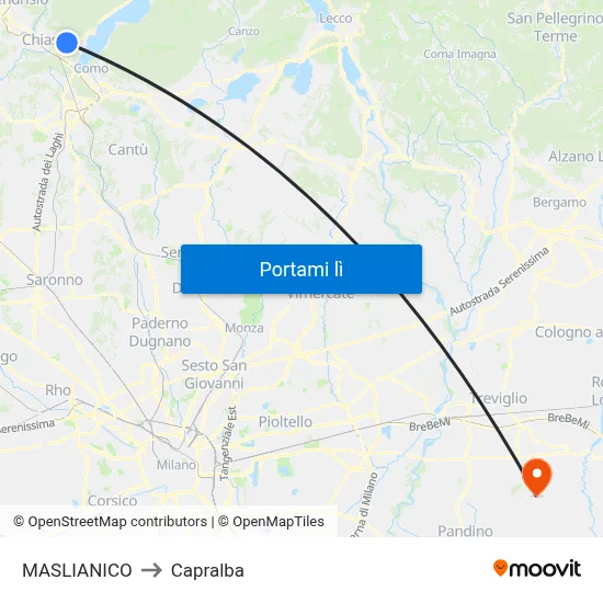 MASLIANICO to Capralba map