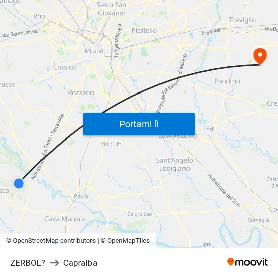 ZERBOL? to Capralba map
