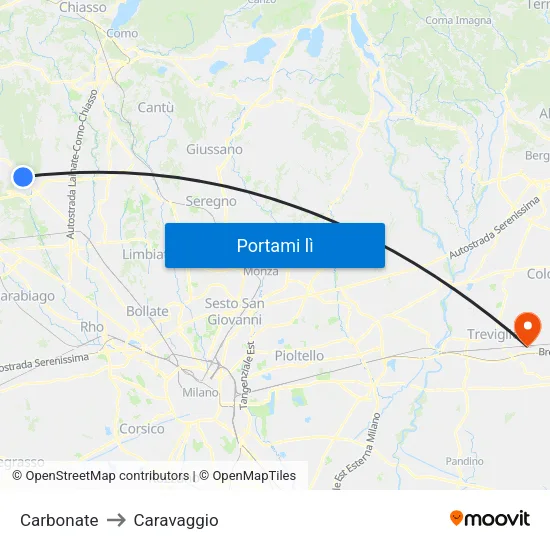 Carbonate to Caravaggio map