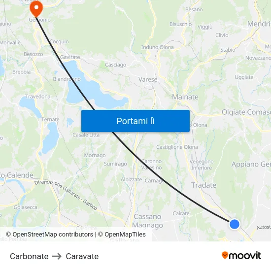 Carbonate to Caravate map