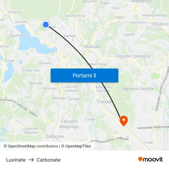 Luvinate to Carbonate map