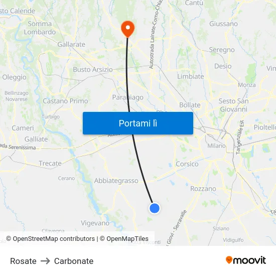 Rosate to Carbonate map