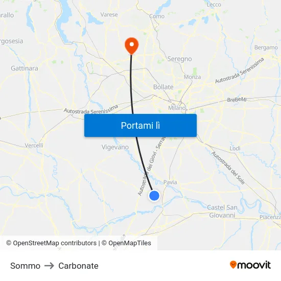 Sommo to Carbonate map