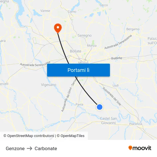 Genzone to Carbonate map