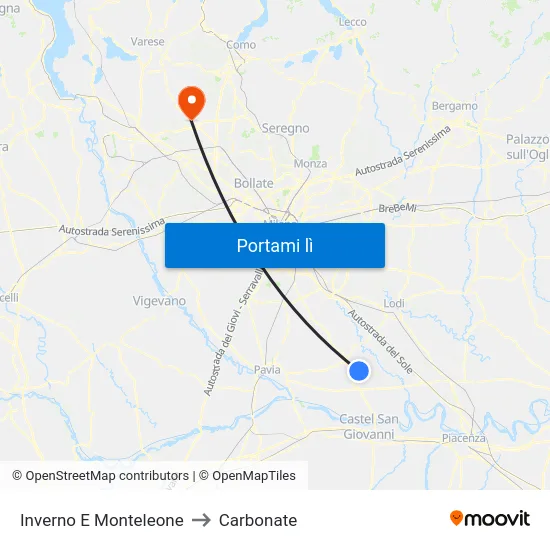 Inverno E Monteleone to Carbonate map