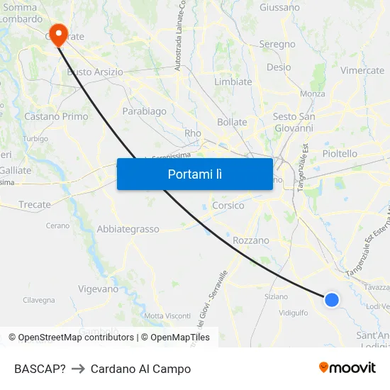 BASCAP? to Cardano Al Campo map