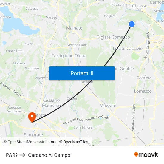 PAR? to Cardano Al Campo map