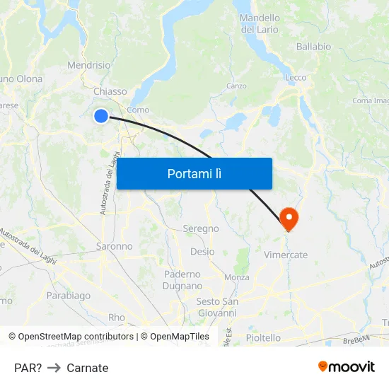 PAR? to Carnate map