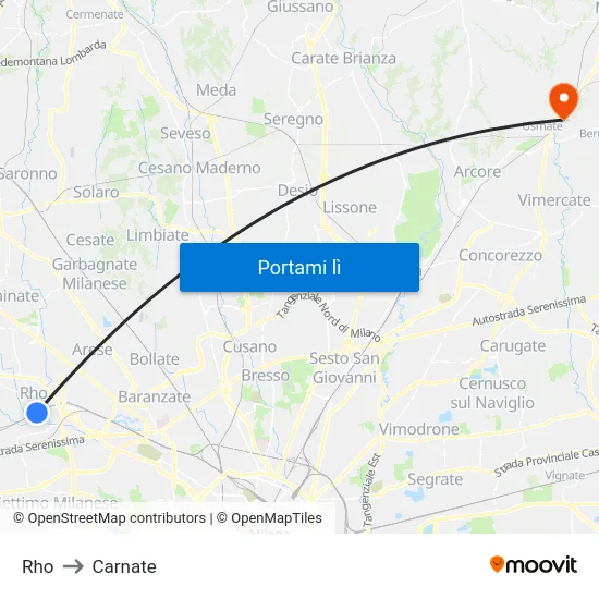 Rho to Carnate map