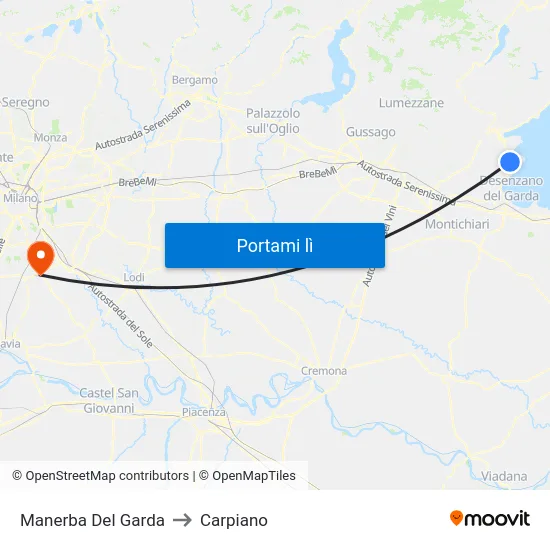 Manerba Del Garda to Carpiano map