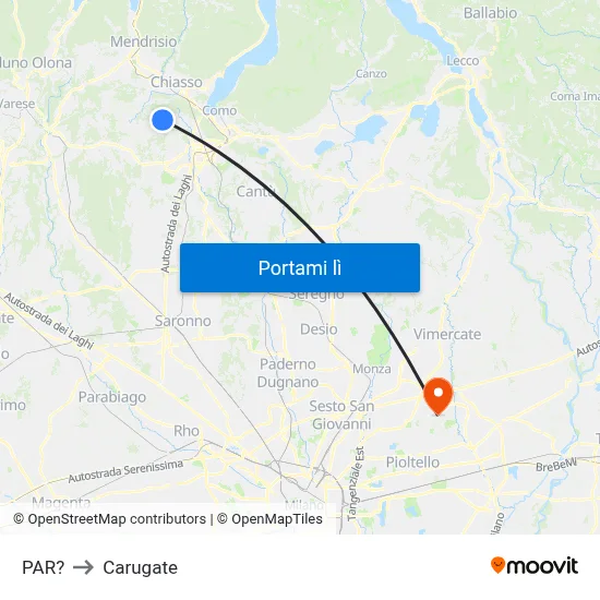 PAR? to Carugate map
