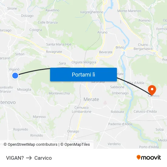 VIGAN? to Carvico map