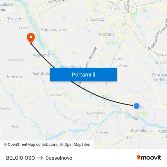 BELGIOIOSO to Cassolnovo map