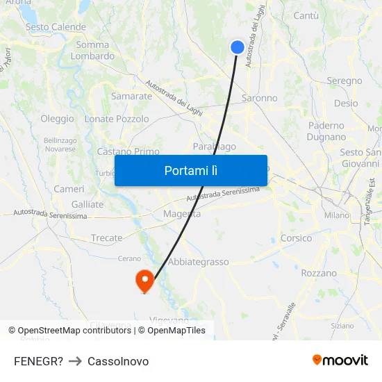 FENEGR? to Cassolnovo map
