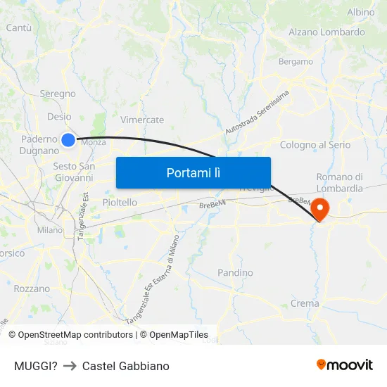MUGGI? to Castel Gabbiano map
