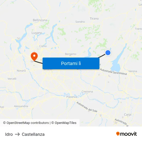 Idro to Castellanza map