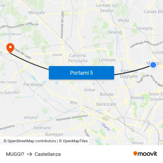 MUGGI? to Castellanza map