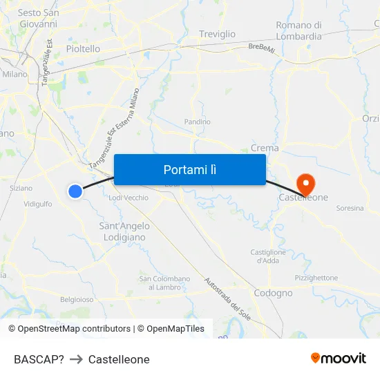 BASCAP? to Castelleone map