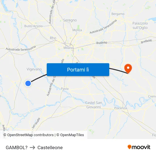 GAMBOL? to Castelleone map