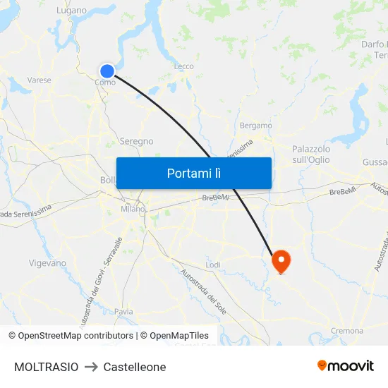 MOLTRASIO to Castelleone map