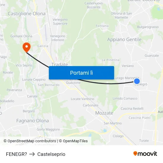 FENEGR? to Castelseprio map