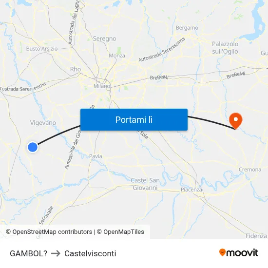 GAMBOL? to Castelvisconti map
