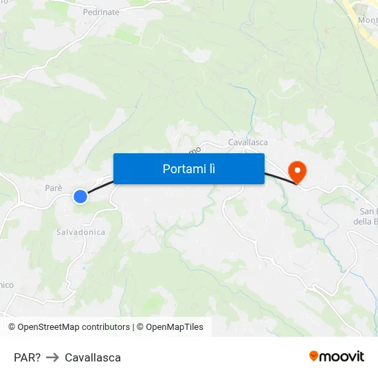 PAR? to Cavallasca map