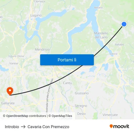 Introbio to Cavaria Con Premezzo map