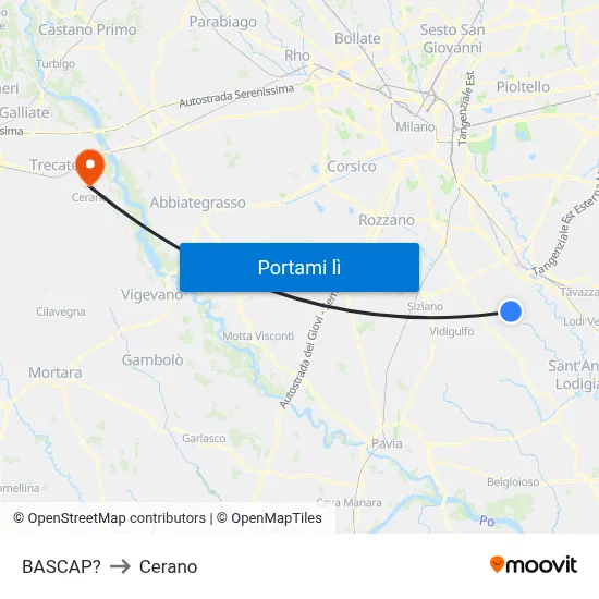 BASCAP? to Cerano map