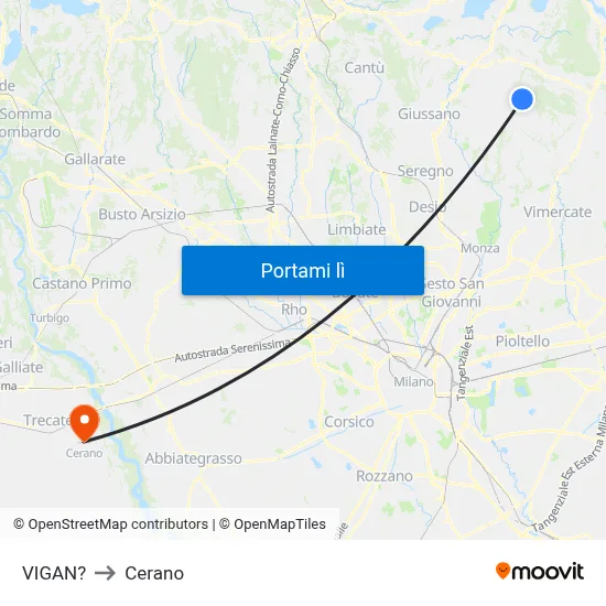 VIGAN? to Cerano map