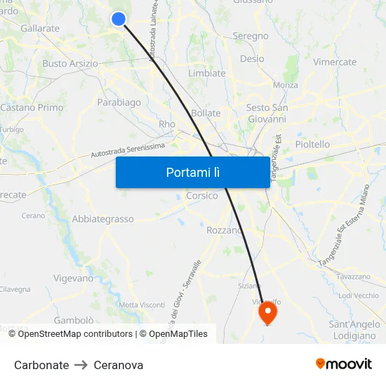 Carbonate to Ceranova map