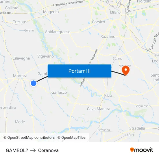 GAMBOL? to Ceranova map