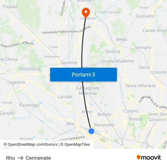 Rho to Cermenate map