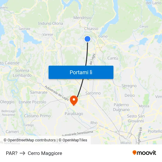 PAR? to Cerro Maggiore map