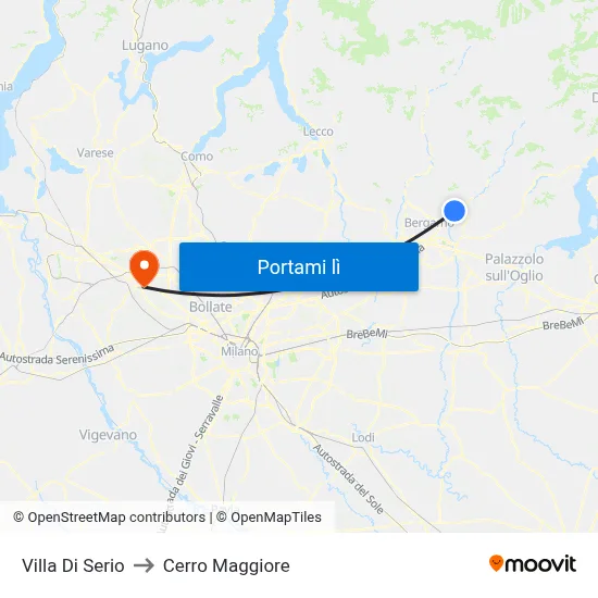 Villa Di Serio to Cerro Maggiore map