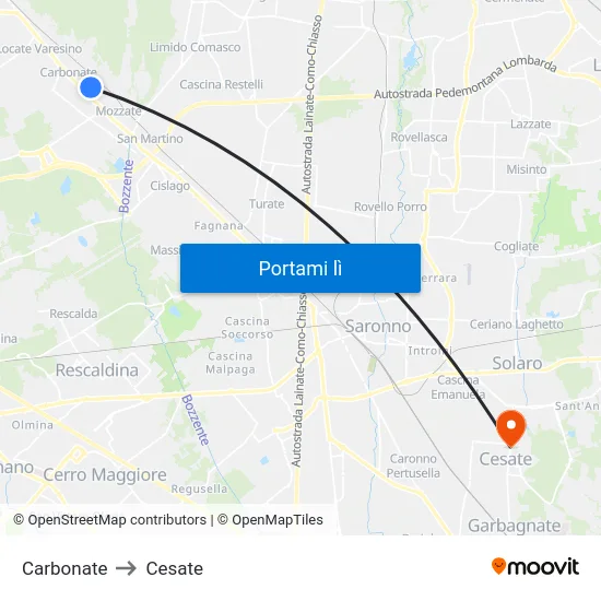 Carbonate to Cesate map
