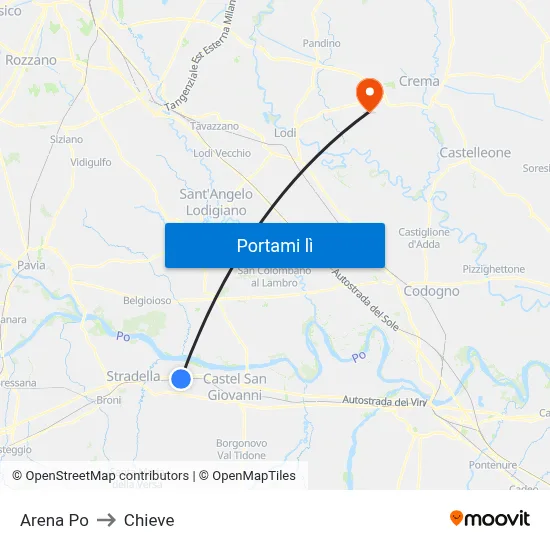 Arena Po to Chieve map