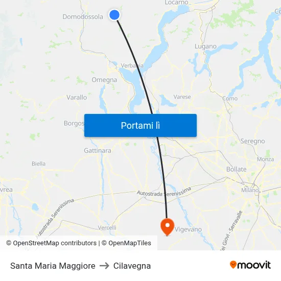 Santa Maria Maggiore to Cilavegna map