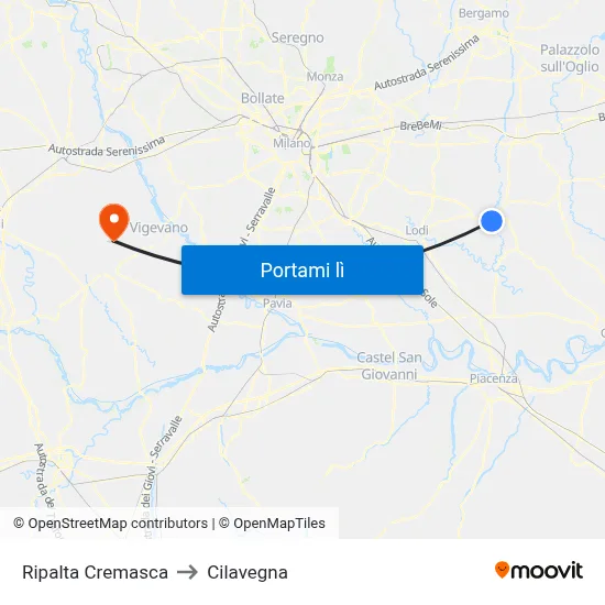 Ripalta Cremasca to Cilavegna map