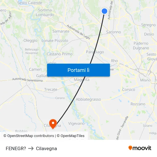 FENEGR? to Cilavegna map