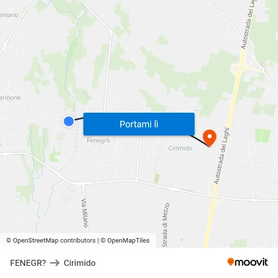FENEGR? to Cirimido map
